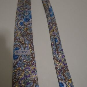 Kenzo Multicolor Paisley Silk Tie